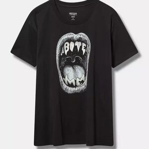 Torrid "Bite Me" Glow In The Dark T-shirt